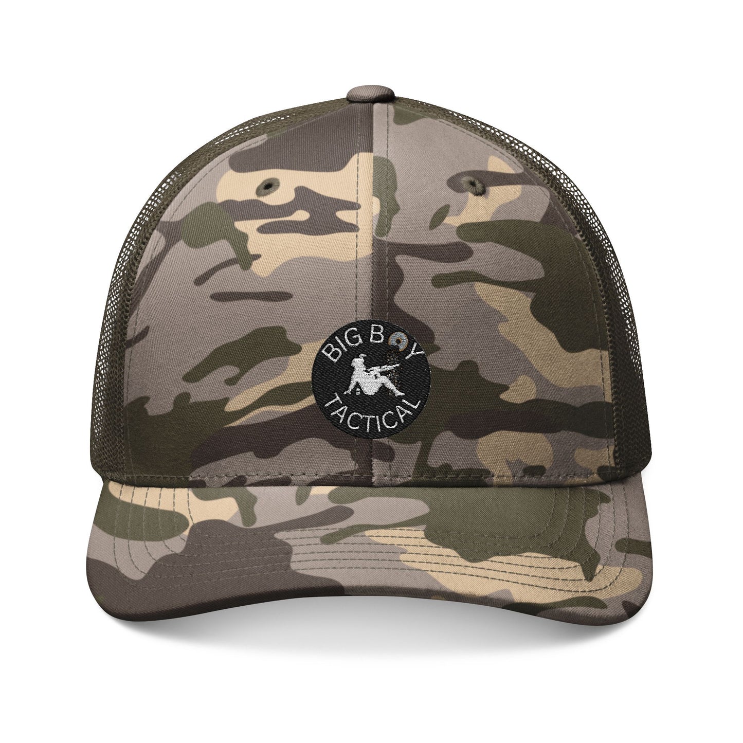 BIG BOY HAT CAMO-Camouflage Trucker Hat (Embroidery)
