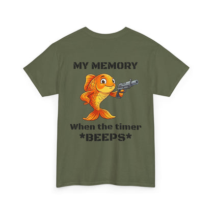 GOLD FISH MEMORY-Unisex Heavy Cotton Tee