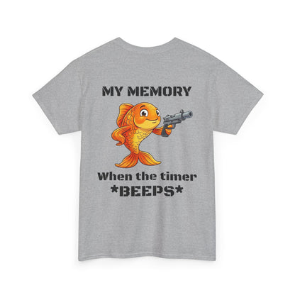 GOLD FISH MEMORY-Unisex Heavy Cotton Tee